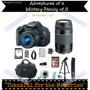 thankful for the memories giveaway event