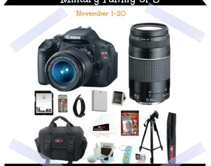 Thankful for the Memories Giveaway: Canon EOS Rebel T3i kit