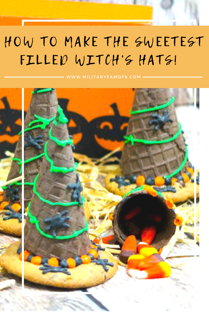 How to Make the Sweetest Filled Witch's Hats! This recipe is the perfect thing for any activity you are hosting this month! It's such a fun and fast craft, did we mention it's also delicious?!