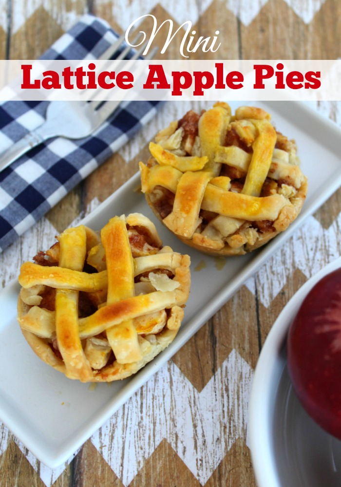 Mini Lattice Apple Pies