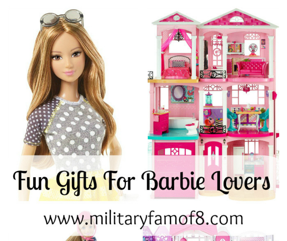 The 50+ Item Gift Guide for Barbie Lovers. Perfect for Holiday shopping and birthdays. Over 50 of the best Barbie gifts, Barbie gift guide, Barbie shopping ideas