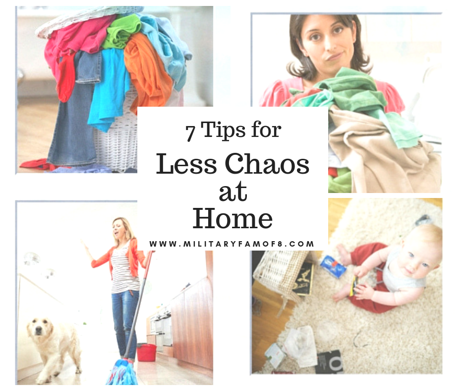 7 Tips for Less Chaos at Home and chore charts