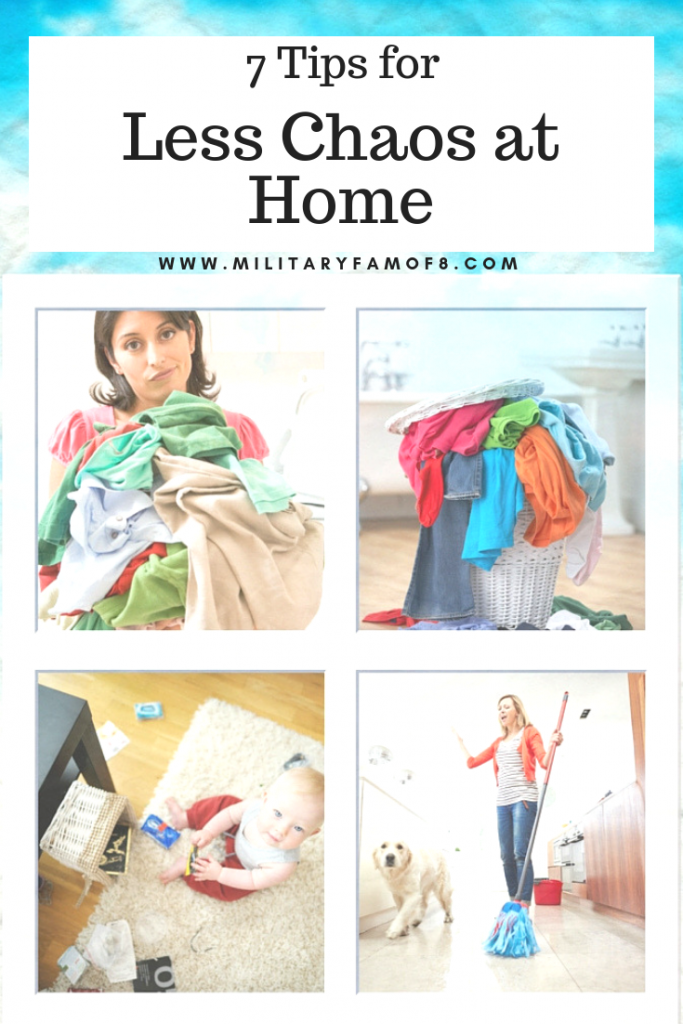 7 Tips for Less Chaos at Home and chore charts