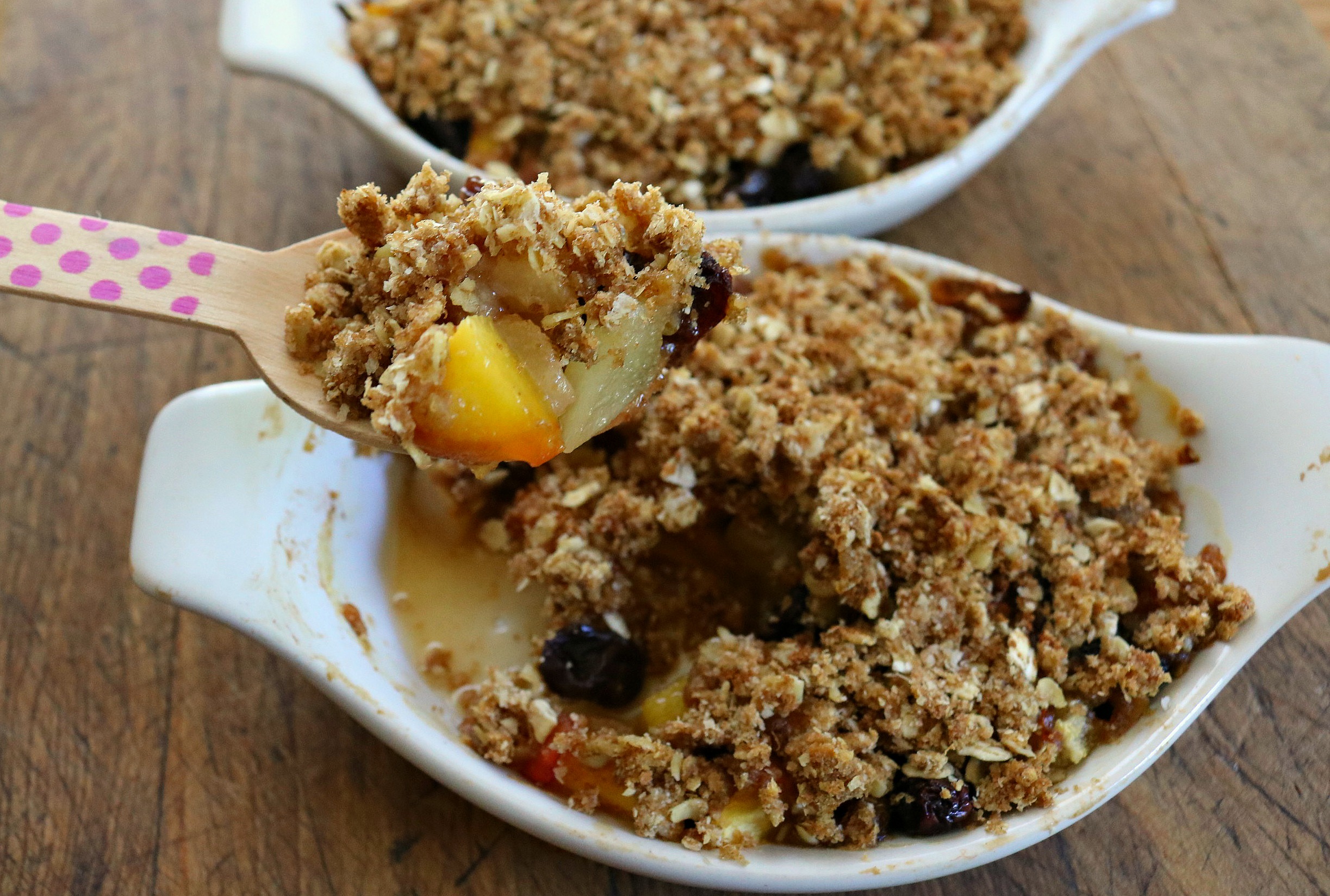 Amazing Honey Baked Fruit Crisp