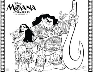 Disney Movie: Moana Coloring Pages