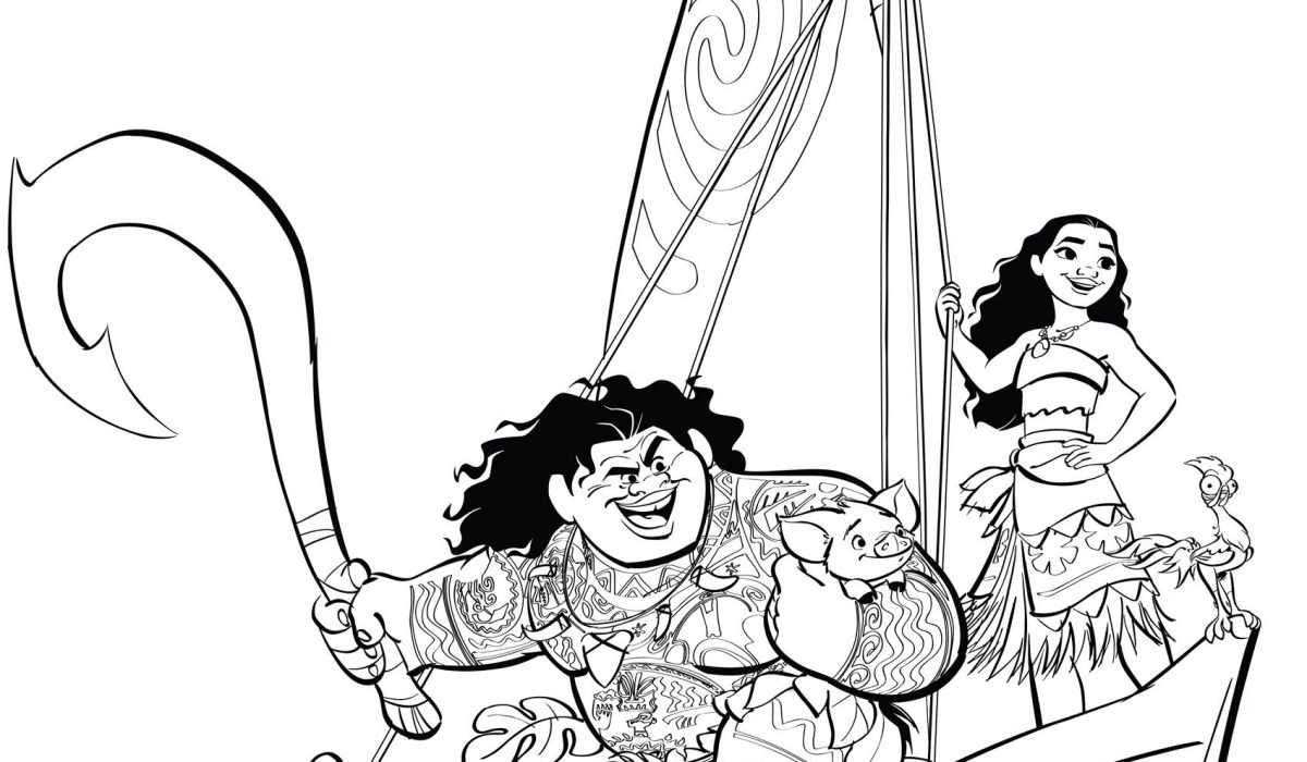 Disney Movie: Moana Coloring Pages