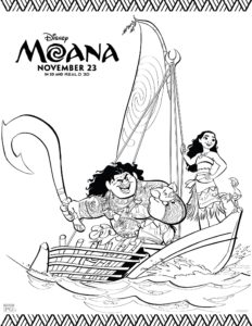 Disney Movie: Moana Coloring Pages