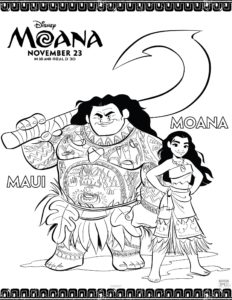 Disney Movie: Moana Coloring Pages