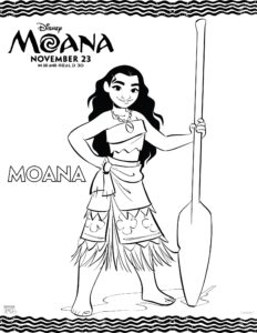 Disney Movie: Moana Coloring Pages