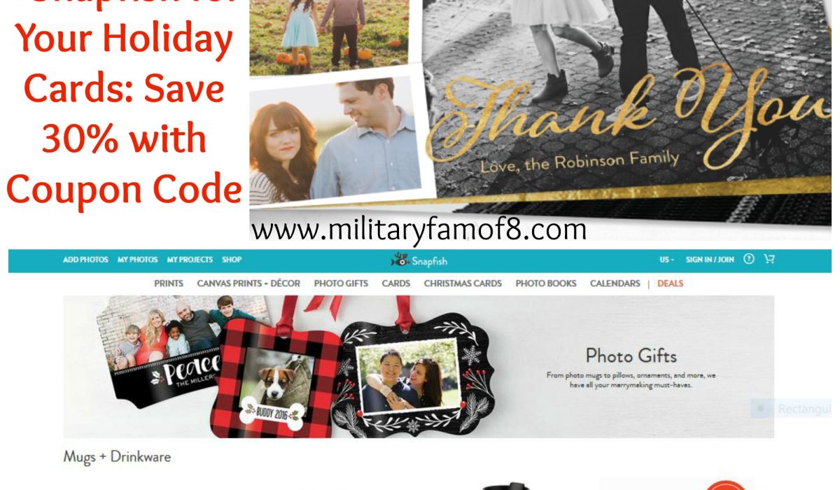 Great Deal from #Snapfish for Your Holiday Cards: Save 30% with Coupon Code