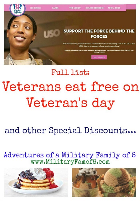 veterans eat free on veterans day