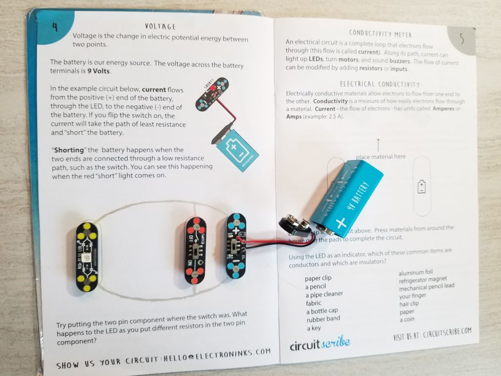 Great STEM Learning Toy for Kids Circuit Scribe Basic - Draw Circuits Learning System