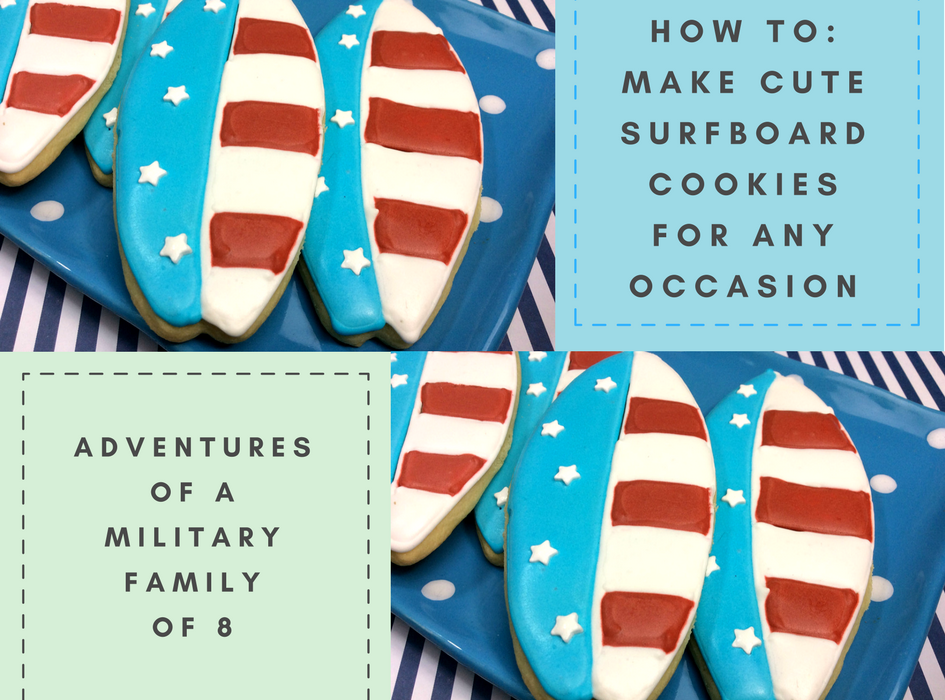 How to: Make Cute Surfboard Cookies for any Occasion