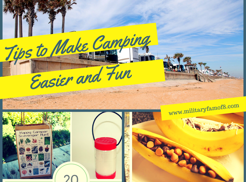 20 Tips and Recipes to Make Camping Easier and Fun Find out how to make delicious banana boats and use a homemade lantern all in the same post! This list will make sure your camping trips are never the same!