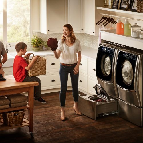 What is the Best Laundry System to Buy? LG Twin Wash system which includes LG Front Load laundry set paired with LG’s SideKick Pedestal Washer