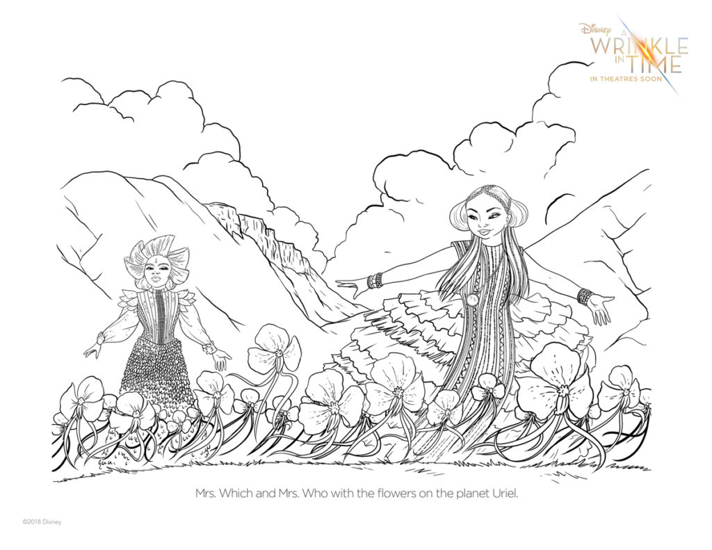 Disney's A Wrinkle in Time Coloring & Activity Pages #WrinkleInTime