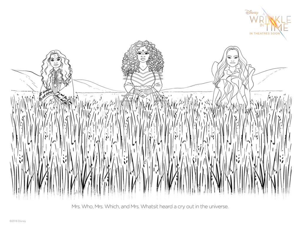 Disney's A Wrinkle in Time Coloring & Activity Pages #WrinkleInTime