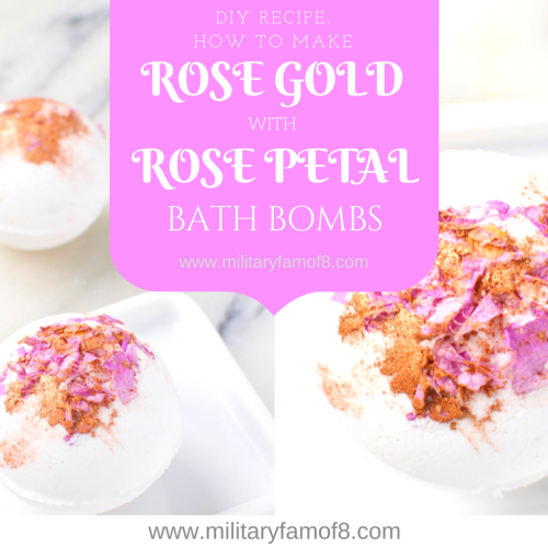 DIY Recipe: How to Make Rose Gold with Rose Petal Bath Bombs