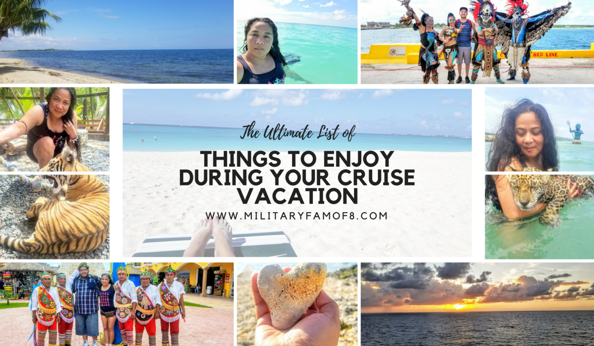 The Ultimate List of Things to Enjoy During your Cruise Vacation. From Amazing Animal Encounters to All-Inclusive Resorts, this Post Will Help You Plan the Ultimate Cruise! #Travel #cruise #cruisetravel