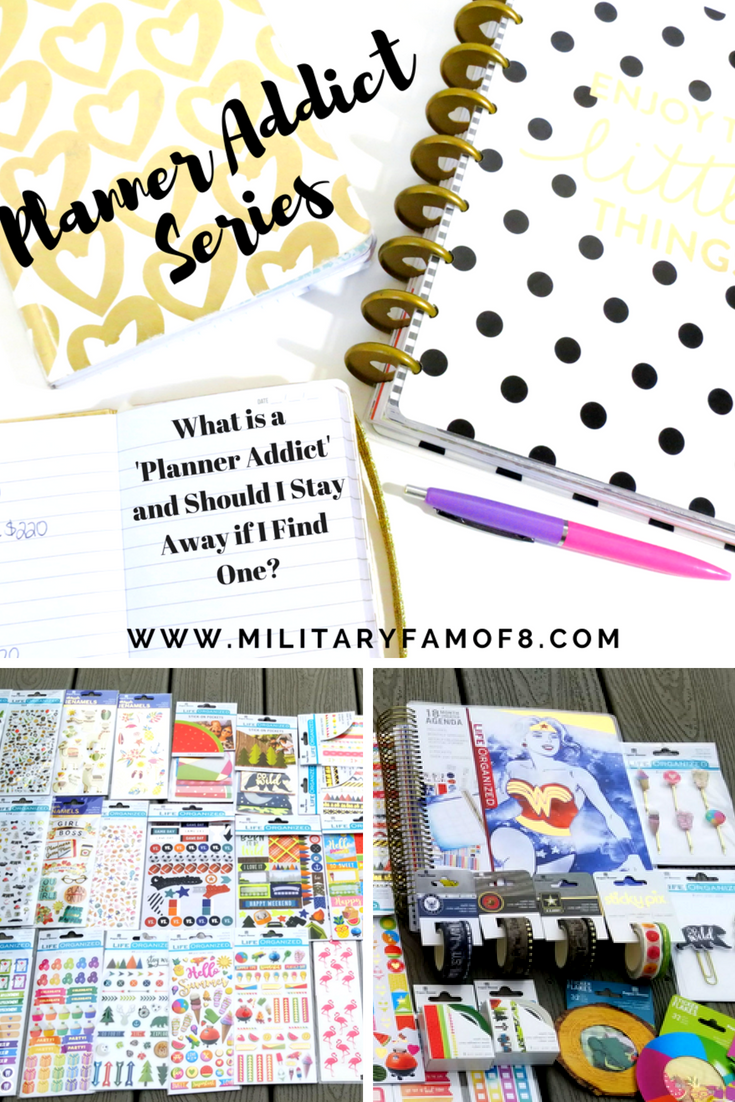 What is a 'Planner Addict' and Should I Stay Away if I Find One?   Where do I find Planners, planner stickers, washi tape, bujo, tn notebook, bullet journal? Are there Planner facebook groups? What types of planners to use, all of these questions will be answered in our Planner Addict series!