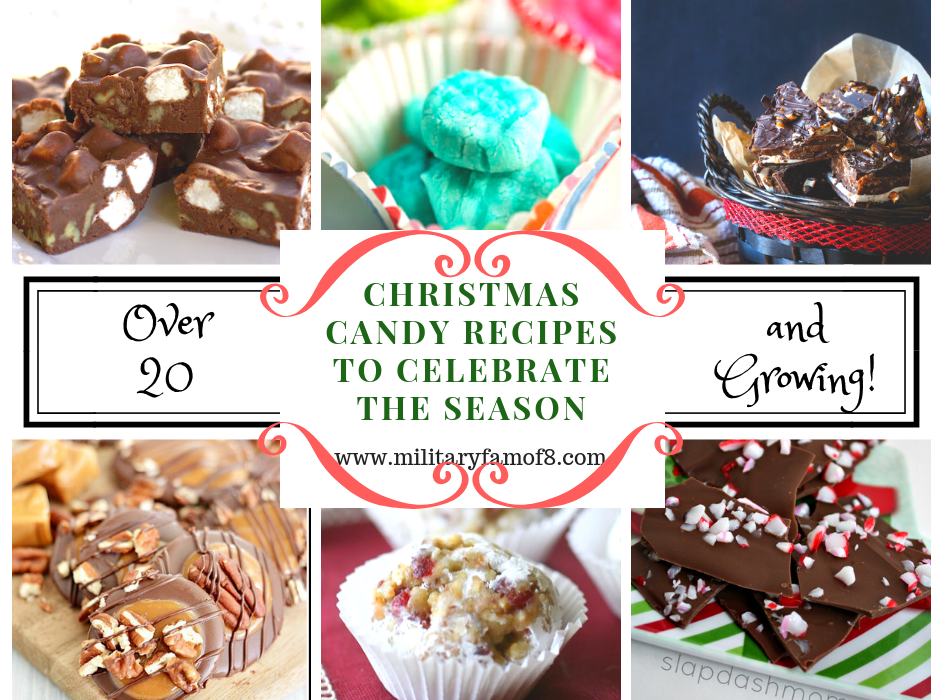 20 Christmas Candy Recipes to Celebrate the Season. If you are looking for recipes to make everything from cookies to chocolate bars then you have found the right place! This post contains 20 delicious recipes and will continuously be updated to be ever growing. You can always make these candies throughout the year, no reason why chocolate truffles should be only for Christmas!