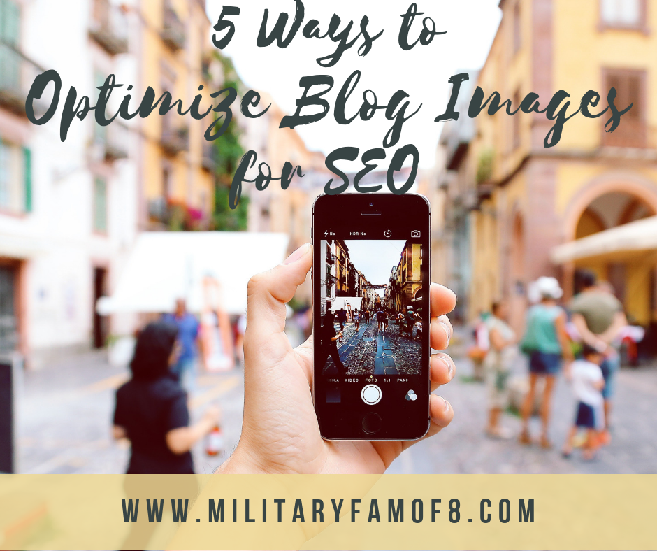 5 Ways to Optimize Blog Images for SEO. How to optimize images with SEO on my blog? How can I add good SEO to my blog's pictures? Have you wondered how you can optimize your pictures to be seen more? I literally have been revisiting my old posts and applying these tips and the rise in readership has been noticeable!