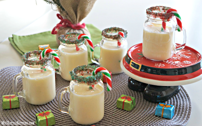 Christmas Candy Cane Eggnog Ultimate List of Holiday Cocktail & Mocktail Recipes
