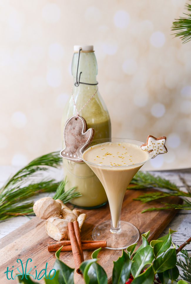 Gingerbread Cream Liqueur Ultimate List of Holiday Cocktail & Mocktail Recipes