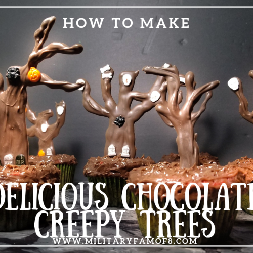 How to Make Delicious Chocolate Creepy Trees. These creepy trees are the perfect blend between delicious & creepy. Chocolate trees are decorated and add an awesome look to the plain cupcakes. It's such a fun project to make with everyone!