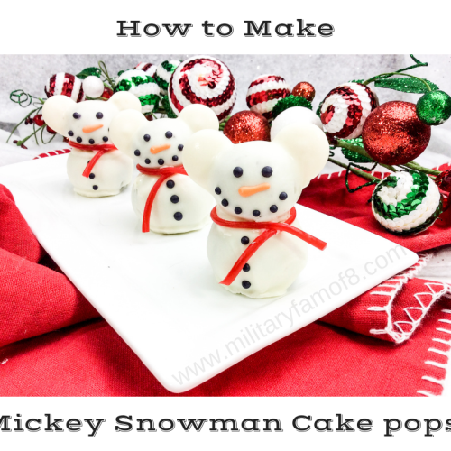 How to Make Mickey Snowman Cake pops!