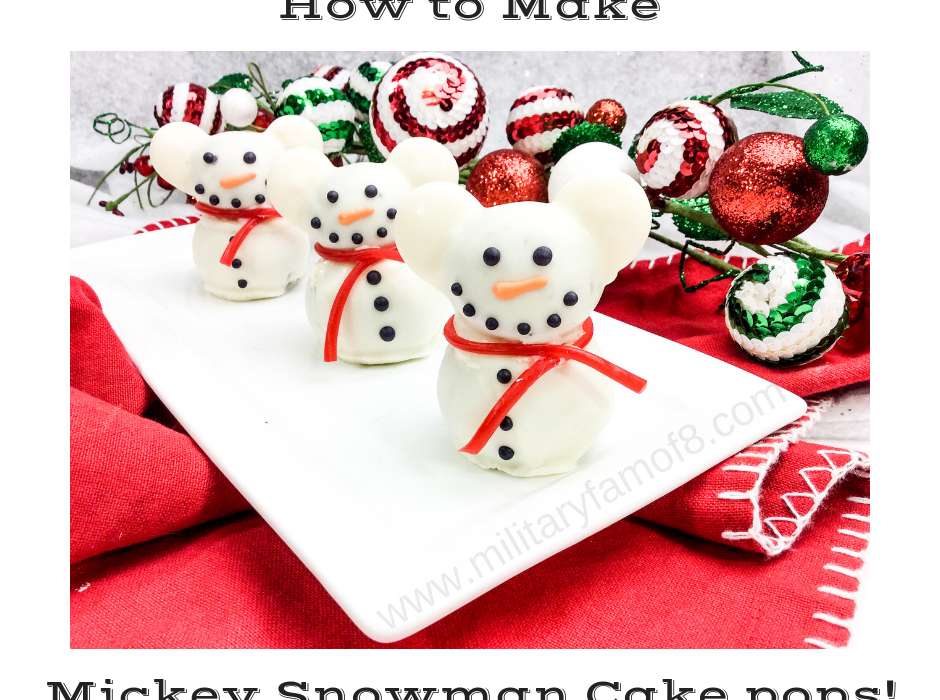 How to Make Mickey Snowman Cake pops!