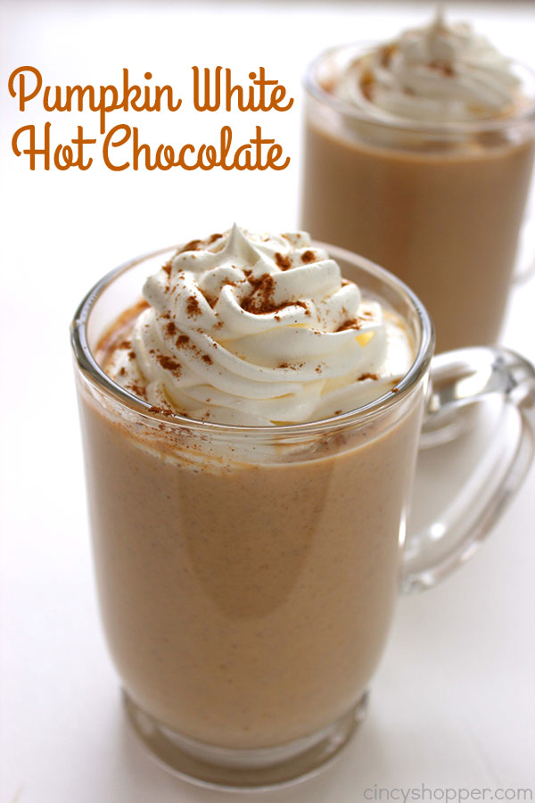 Pumpkin White Hot Chocolate The Ultimate List of Holiday Cocktail & Mocktail Recipes. With over 50 recipes to choose from and constantly adding more, you will never be short of ideas! If you are hosting a Holiday Party or are enjoying a night in with a Hallmark movie, you are sure to find the right drink for the occasion in this post. Cheers!