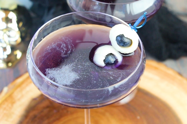 Shimmery Purple Bat Cocktail The Spookiest Halloween Drink Recipes Ever!