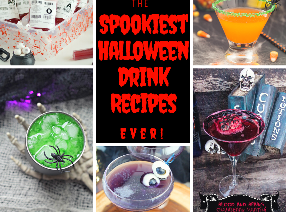 The Spookiest Halloween Drink Recipes Ever! Ultimate List of Holiday Cocktail & Mocktail Recipes & The Best 30 Mocktail Recipes Ever!