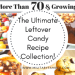 The Ultimate Leftover Candy Recipe Collection! With over 70 recipes you are sure to find ways to use left over candy in ways you did not imagine! From pies to ice cream to drinks, these recipes will blow your mind!