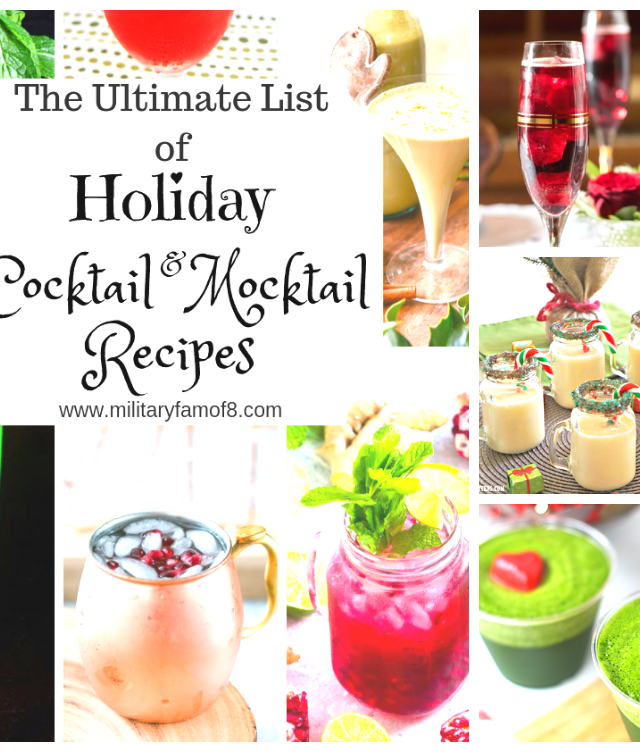 Ultimate List of Holiday Cocktail & Mocktail Recipes