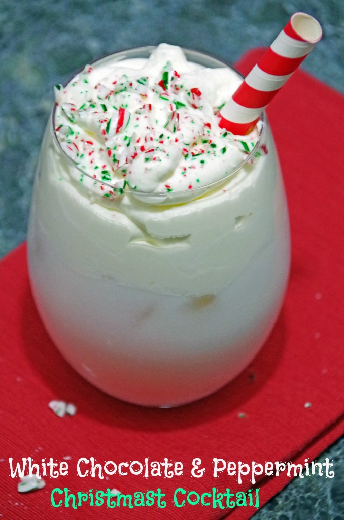 White Chocolate Peppermint Christmas Cocktail Ultimate List of Holiday Cocktail & Mocktail Recipes
