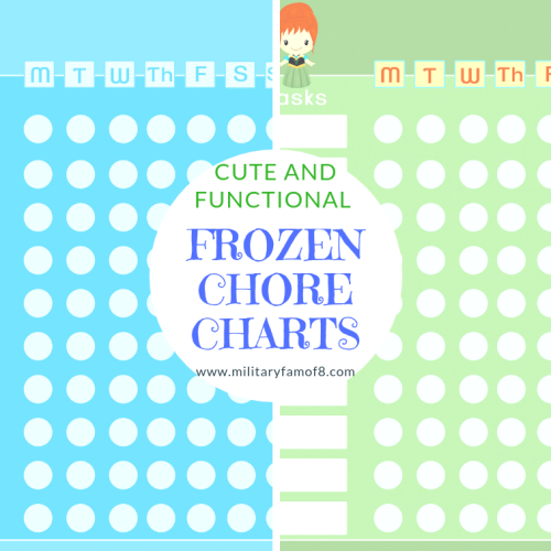 I hope that you enjoy our Anna and Elsa's Cute and Functional Frozen Chore Charts. These chore charts are such a cute way to help kids want to mark off the tasks they complete! Laminate them or print them out as many times as you wish, the choice is yours!