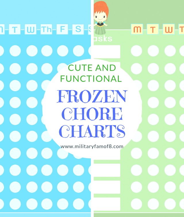 I hope that you enjoy our Anna and Elsa's Cute and Functional Frozen Chore Charts. These chore charts are such a cute way to help kids want to mark off the tasks they complete! Laminate them or print them out as many times as you wish, the choice is yours!