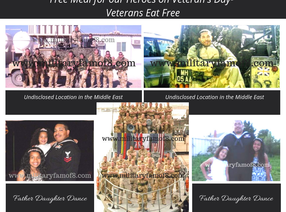 Free Meal for our Heroes on Veteran's Day- Veterans Eat Free. Restaurant offering free meals for Veterans and active duty Military on Veterans day.