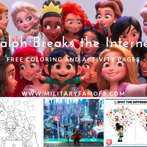 Ralph Breaks the Internet Printable and Coloring Pages. Free pages from the 2nd Wreck-it Ralph movie. #printable #freeprintable #disney #RalphBreaksTheInternet