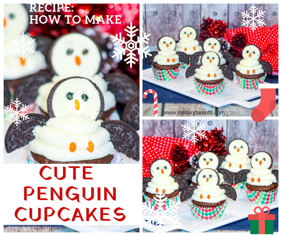 This Recipe: How to Make Cute Penguin Cupcakes is the easiest recipe I have. For the biggest shortcut ever, buy your cupcakes from the grocery store and only worry about making the penguins! This is one of my favorite quick and easy recipes!
