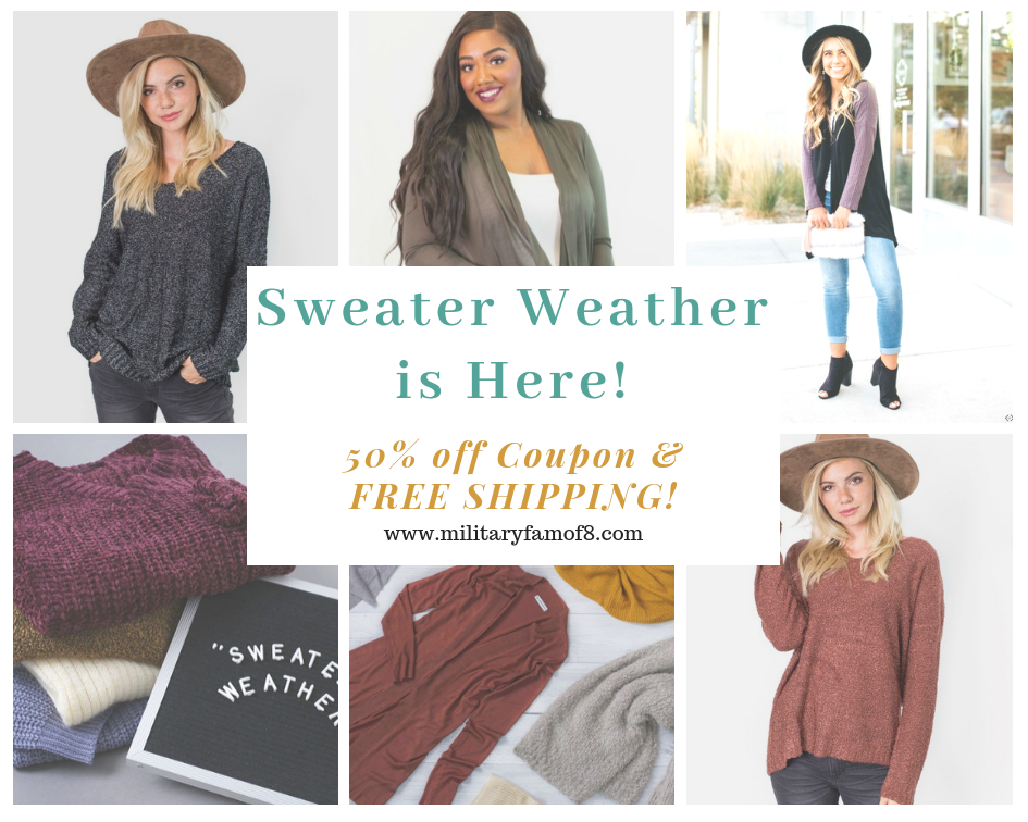 Sweater Weather is Here and I am Here for it! With a 50% off coupon code for Cents of Style and free shipping, this is a fashion deal you don't want to miss!