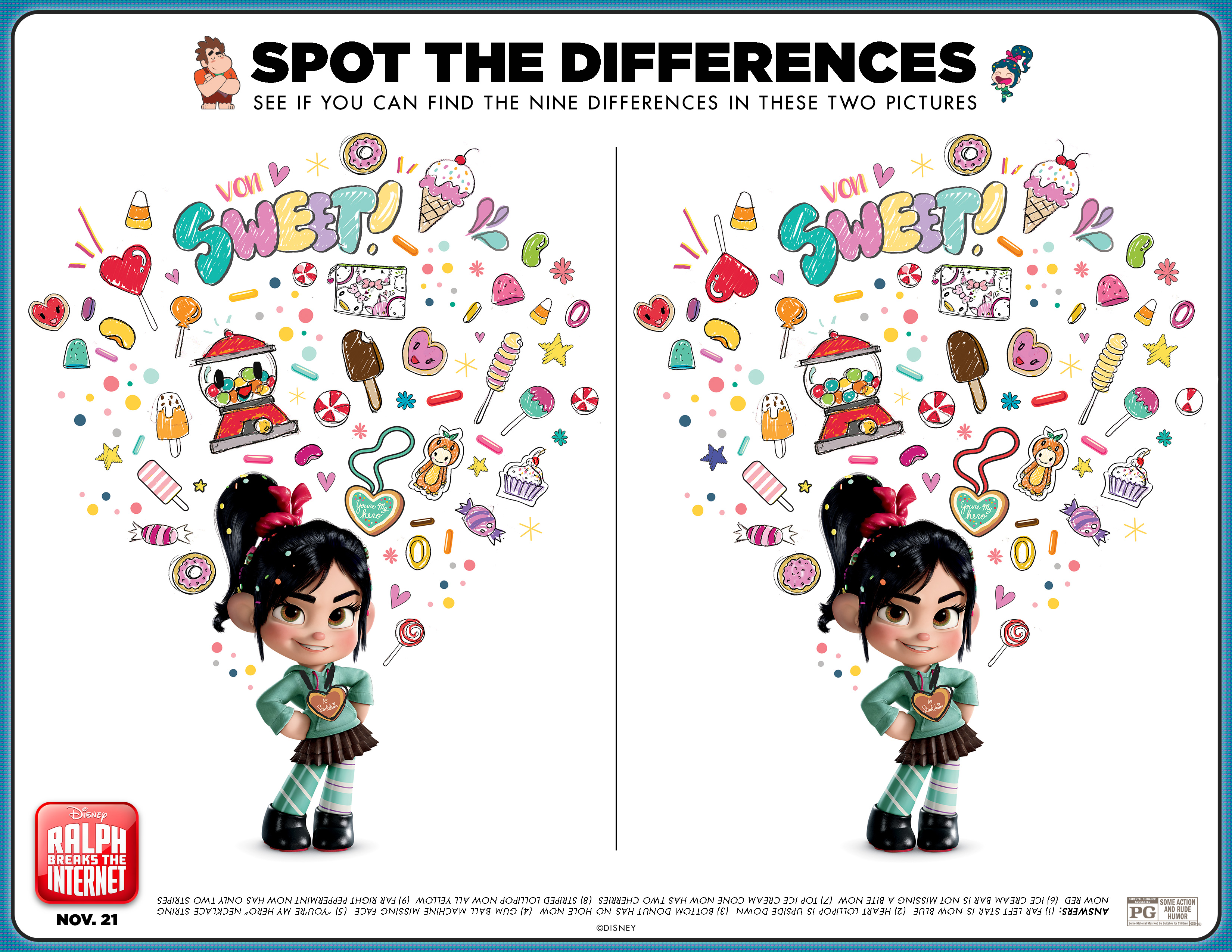 Ralph Breaks the Internet Printable and Coloring Pages. Free pages from the 2nd Wreck-it Ralph movie. #printable #freeprintable #disney