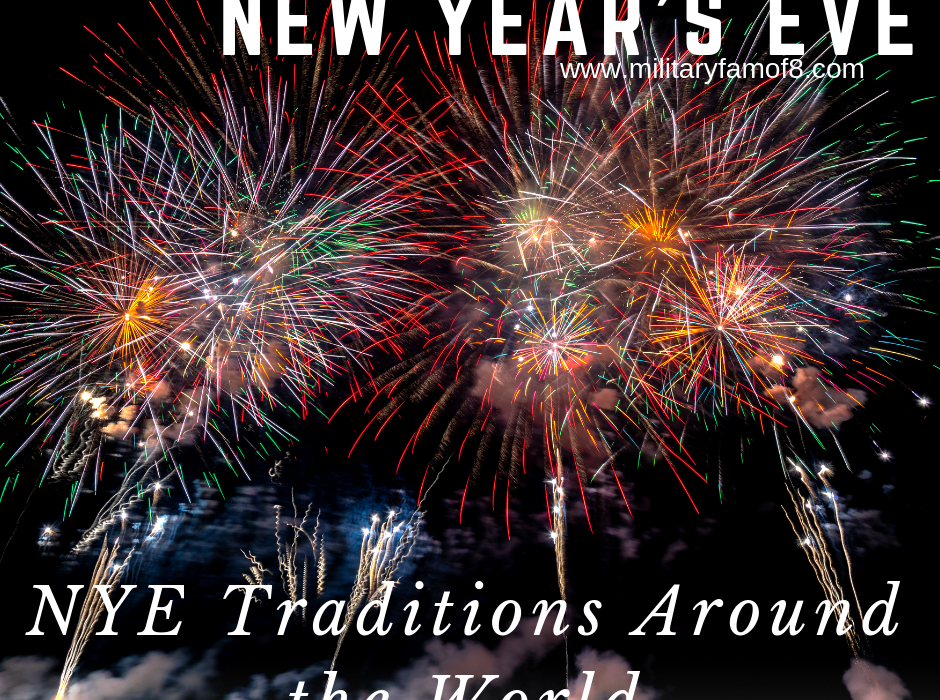 Ever wonder about the New Year's Eve/ NYE Traditions Around the World? Take a trip with us and learn about these traditions. Find out which Country loves to break plates and where people love to pour molten lead into water. #NYE