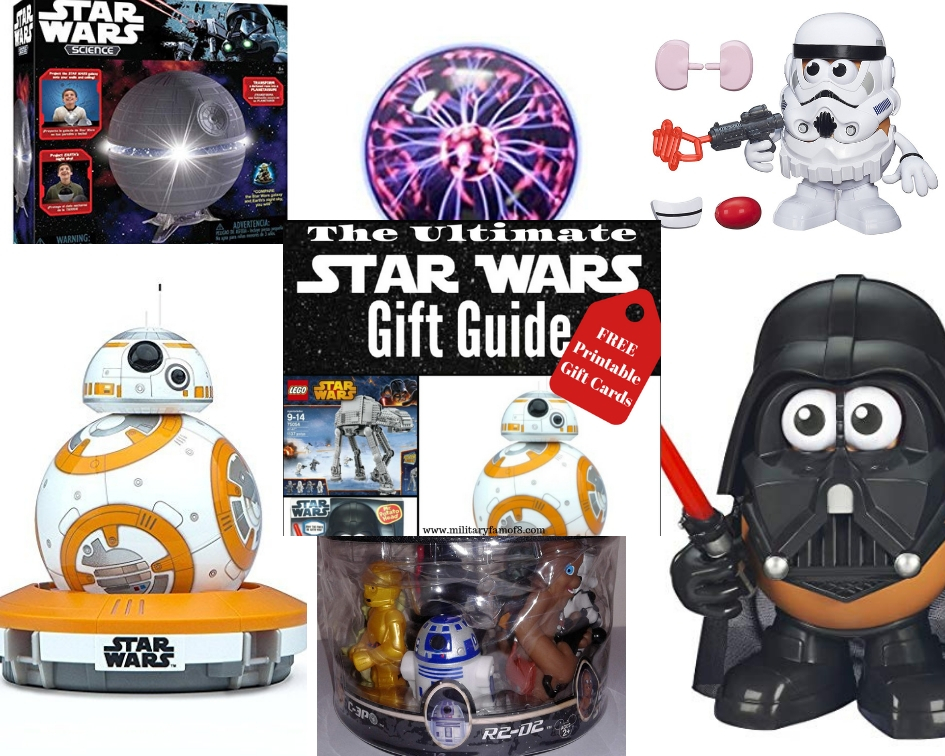 The Star Wars Ultimate Gift Guide and Free Printable Gift Tags. What gift to buy a Star Wars fan? Best Star Wars gifts to give? 