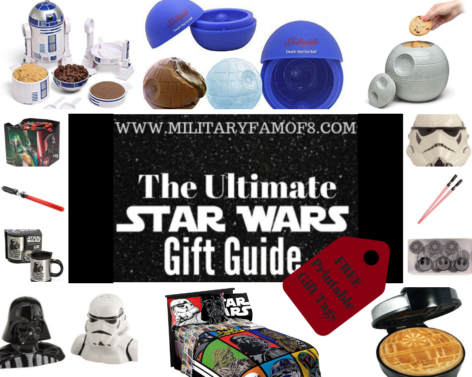 The Star Wars Ultimate Gift Guide and Free Printable Gift Tags. What gift to buy a Star Wars fan? Best Star Wars gifts to give? 