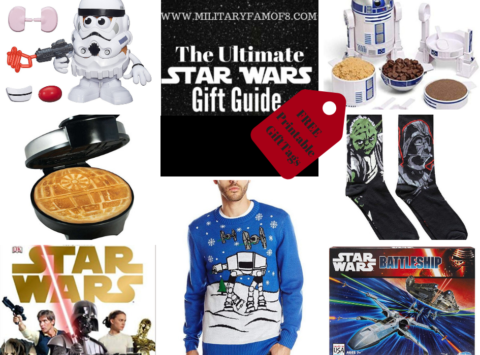 The Star Wars Ultimate Gift Guide and Free Printable Gift Tags. What gift to buy a Star Wars fan? Best Star Wars gifts to give?