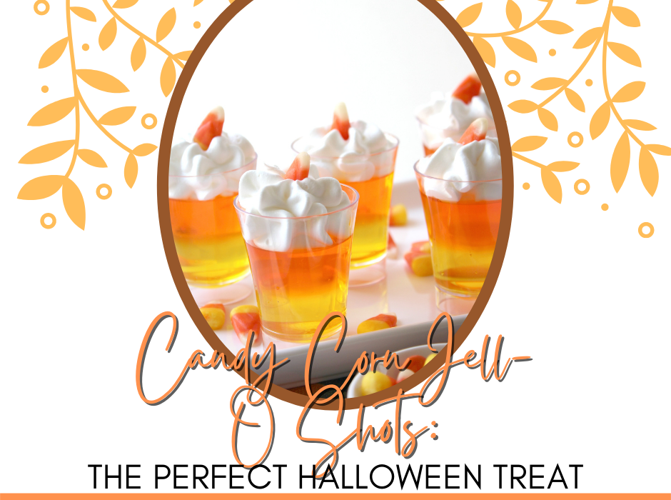 Get into the spirit of things with these Candy Corn Jell-O Shots! The Perfect Halloween Treat! They're perfect for kids & adults!