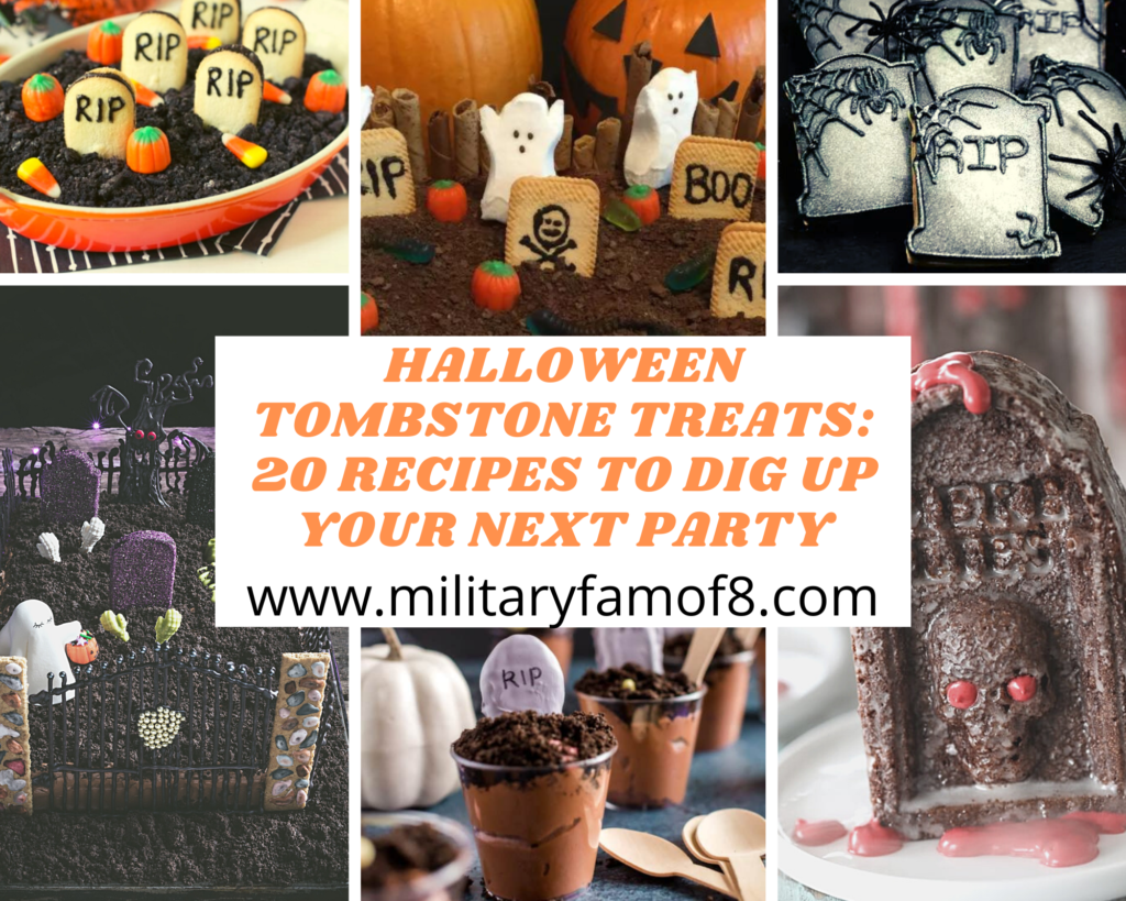 Find out what things you can make with these easy Halloween Tombstone Treats: 20 Recipes to Dig Up Your Next Party recipes! To die for!